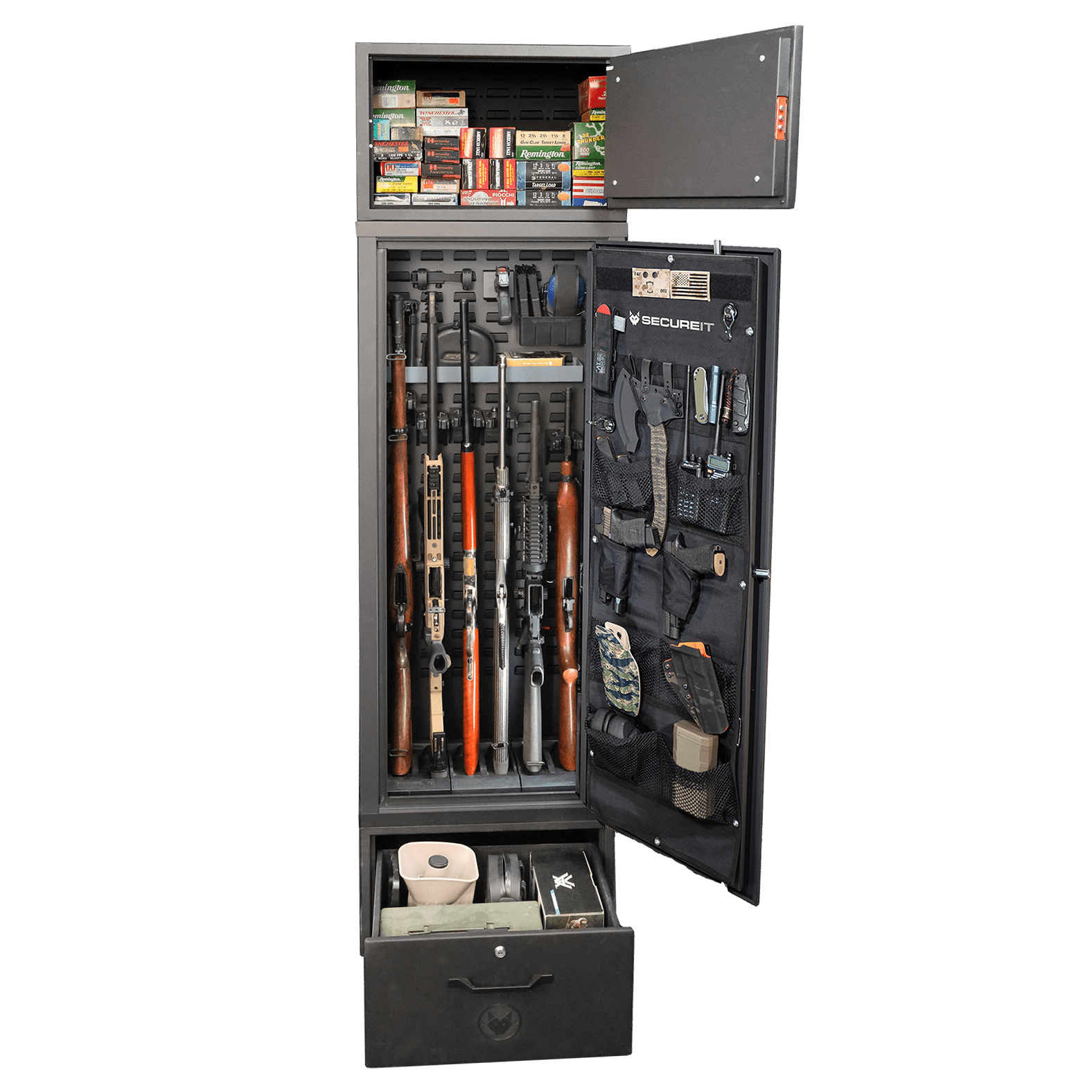 Agile™ 52 Pro Guns & Gear Max Stack With Cabinet and Drawer